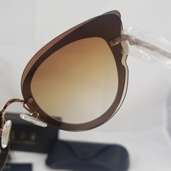 Delilah Sunglasses w/Carrying Case Cat Eye Mirrore - Picture 4 of 4